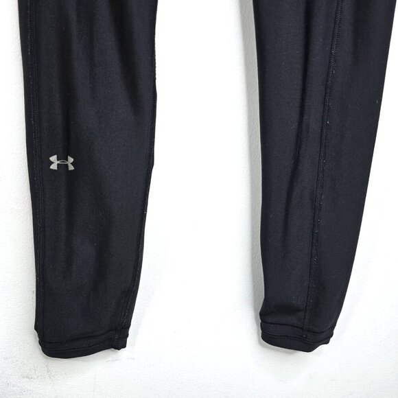 Under Armour Women's HeatGear Compression Black Ankle Crop Leggings - Picture 4 of 8